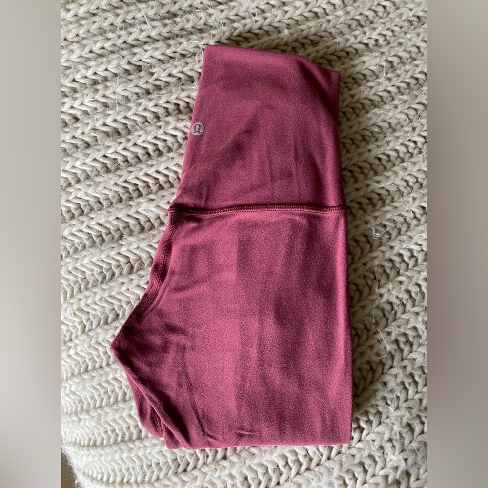 salmon pink lululemon align high rise leggings full length